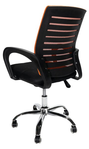 INLEA Kancelárske kreslo Valcor - čierno oranžové