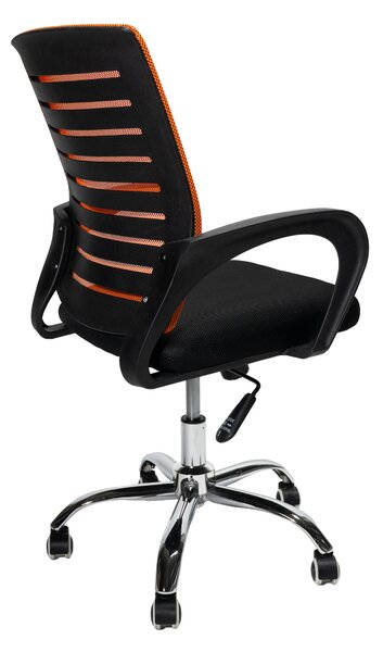 INLEA Kancelárske kreslo Valcor - čierno oranžové