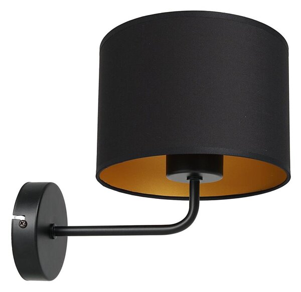 Nástenná lampa ARDEN 1xE27/60W/230V čierna/zlatá