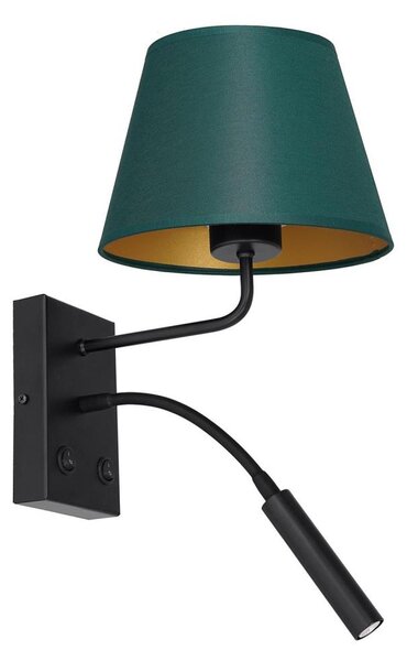 Nástenná lampa ARDEN 1xE27/60W+1xG9/8W/230V zelená/zlatá