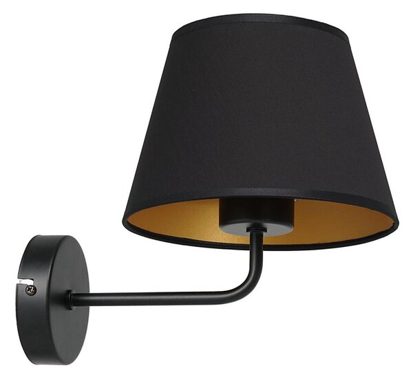 Nástenná lampa ARDEN 1xE27/60W/230V čierna/zlatá