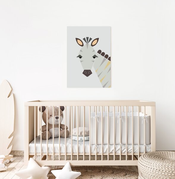 Detský obraz - Geometrická Zebra 50 x 40 cm