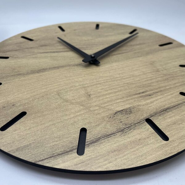 KMDESING | Drevené hodiny na stenu - Elegant Wood