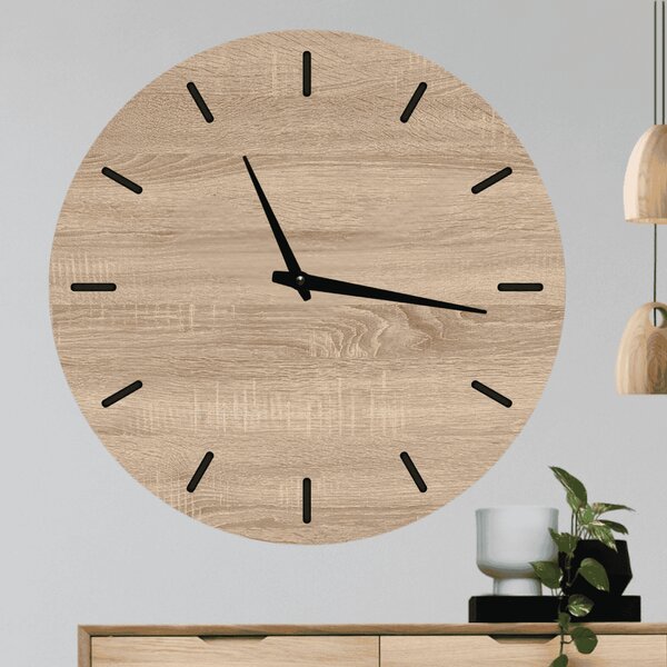 KMDESING | Drevené hodiny na stenu - Elegant Wood