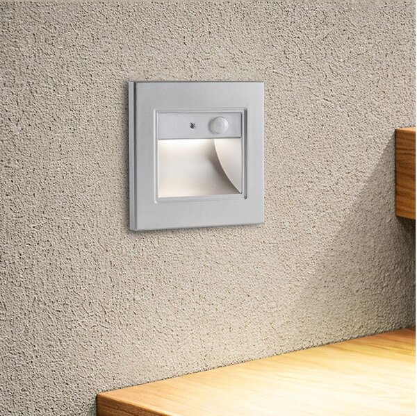 Brilagi - LED schodové svietidlo so snímačom STEP LIGHT LED/1,5W/230V IP44 strieborné