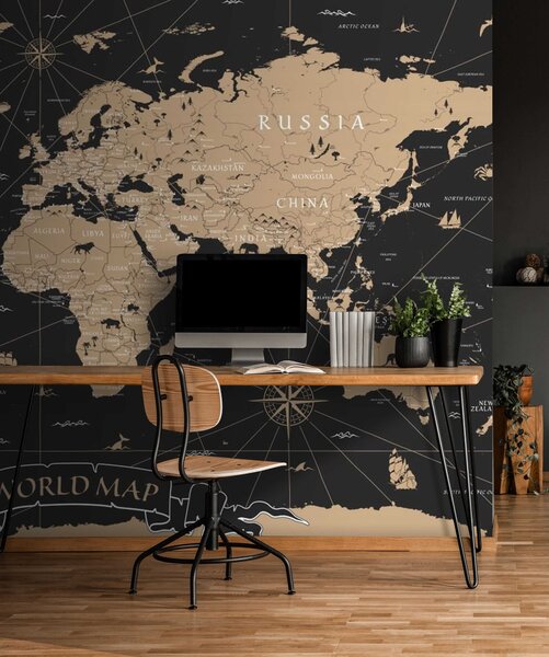 Tapety Mapa sveta po zotmení, Fototapety mapy sveta, u50401 : Uwalls.sk