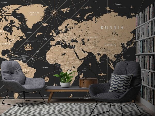 Tapety Mapa sveta po zotmení, Fototapety mapy sveta, u50401 : Uwalls.sk