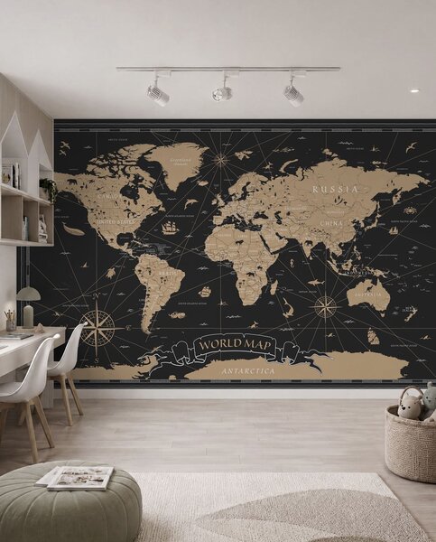 Tapety Mapa sveta po zotmení, Fototapety mapy sveta, u50401 : Uwalls.sk