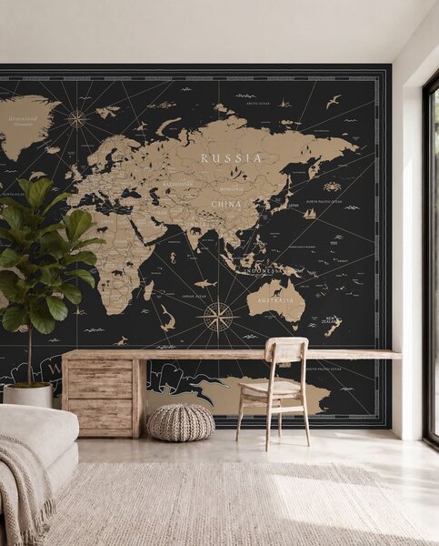 Tapety Mapa sveta po zotmení, Fototapety mapy sveta, u50401 : Uwalls.sk