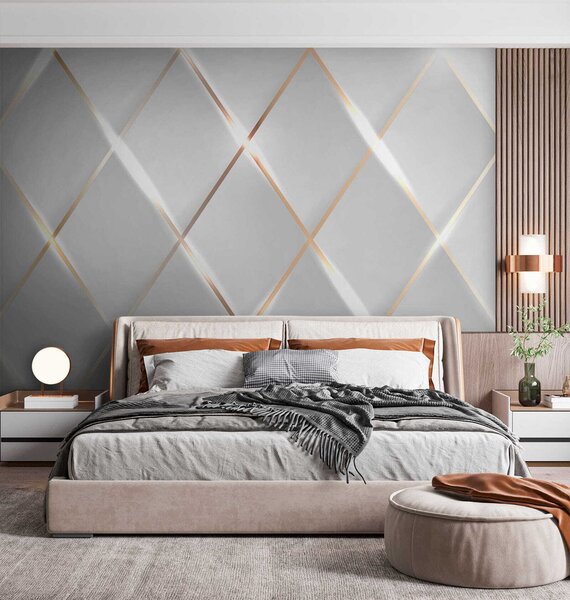 Tapety Žiarivé kosoštvorce, 3D fototapety, u06014 : Uwalls.sk