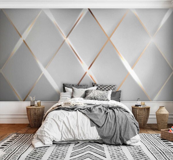 Tapety Žiarivé kosoštvorce, 3D fototapety, u06014 : Uwalls.sk