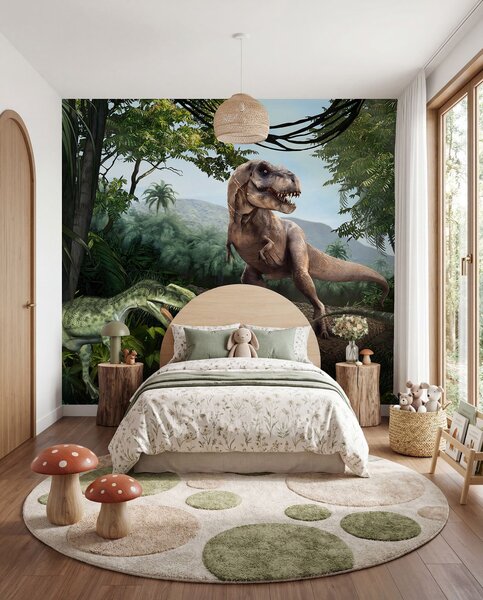 Tapety Dinosaury v džungli, Detské fototapety, Fototapety pre chlapcov, u36756 : Uwalls.sk