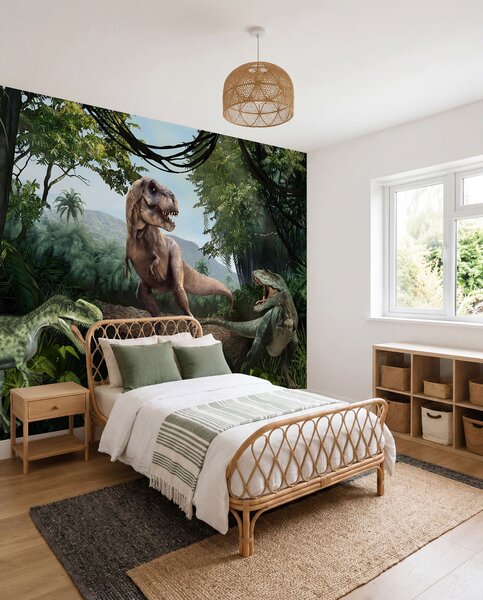 Tapety Dinosaury v džungli, Detské fototapety, Fototapety pre chlapcov, u36756 : Uwalls.sk