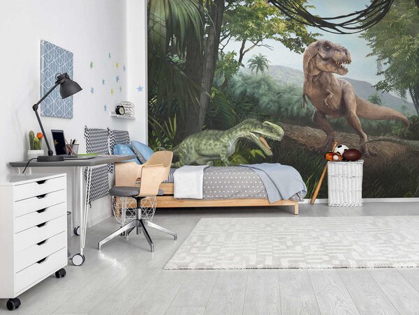 Tapety Dinosaury v džungli, Detské fototapety, Fototapety pre chlapcov, u36756 : Uwalls.sk