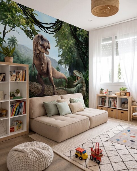 Tapety Dinosaury v džungli, Detské fototapety, Fototapety pre chlapcov, u36756 : Uwalls.sk