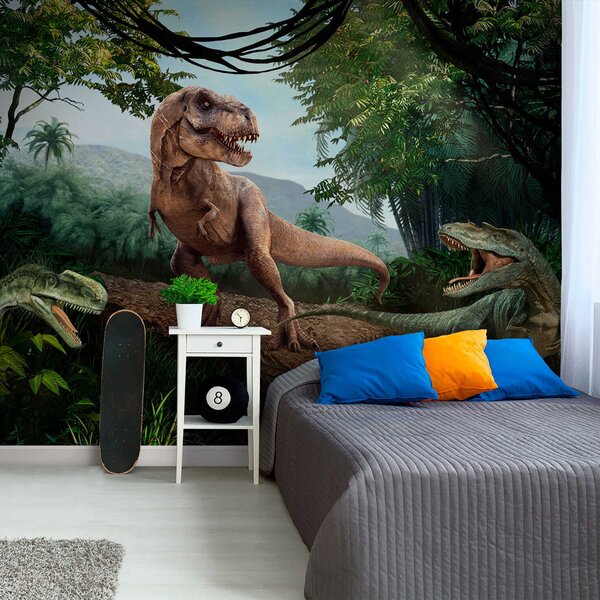 Tapety Dinosaury v džungli, Detské fototapety, Fototapety pre chlapcov, u36756 : Uwalls.sk