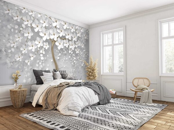 Tapety Strom bielych lupienkov, 3D fototapety, Fototapety 3d kvety, u37065 : Uwalls.sk