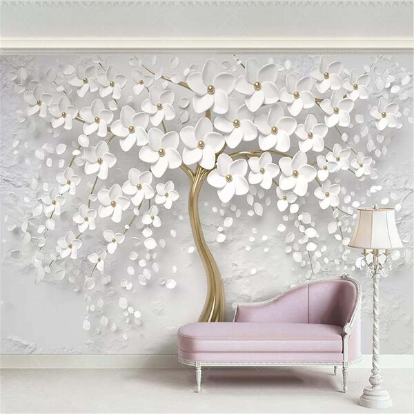 Tapety Strom bielych lupienkov, 3D fototapety, Fototapety 3d kvety, u37065 : Uwalls.sk