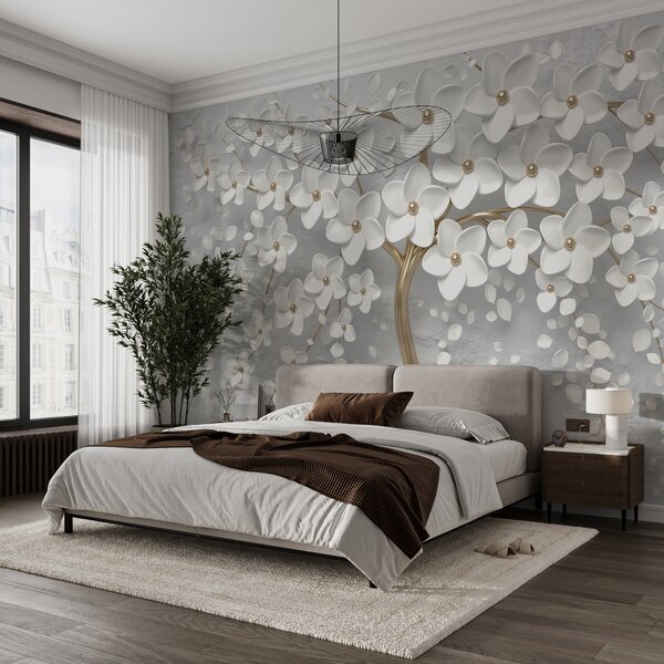 Tapety Strom bielych lupienkov, 3D fototapety, Fototapety 3d kvety, u37065 : Uwalls.sk