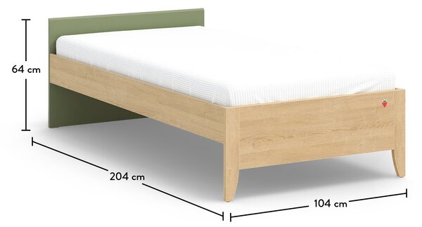 Cilek Študentská posteľ 100x200 cm bez čela Loof