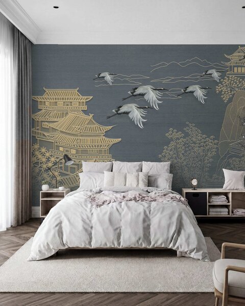 Tapety Žeriavy a pagody, Fototapety zvieratá, Fototapety vtáky, u38720 : Uwalls.sk