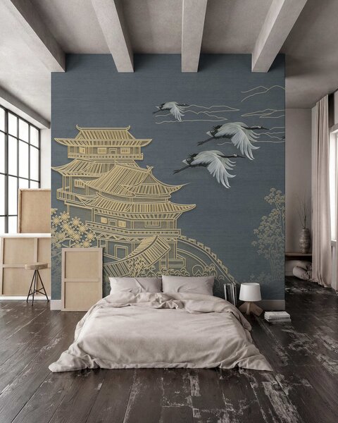 Tapety Žeriavy a pagody, Fototapety zvieratá, Fototapety vtáky, u38720 : Uwalls.sk