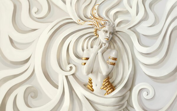 Tapety Mramorová bohyňa, Fototapety art deco, u44157 : Uwalls.sk