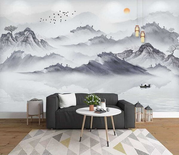 Tapety Kŕdeľ nad horami, Fototapety s lesom, u44010 : Uwalls.sk