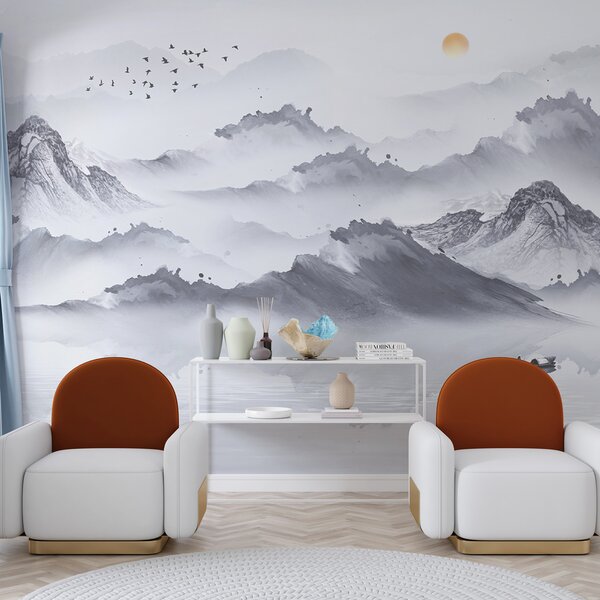 Tapety Kŕdeľ nad horami, Fototapety s lesom, u44010 : Uwalls.sk
