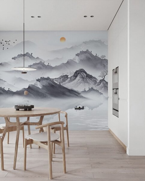 Tapety Kŕdeľ nad horami, Fototapety s lesom, u44010 : Uwalls.sk