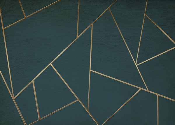 Tapety Tyrkysové trojuholníky, geometrické umenie, Fototapety abstraktné, u47801 : Uwalls.sk
