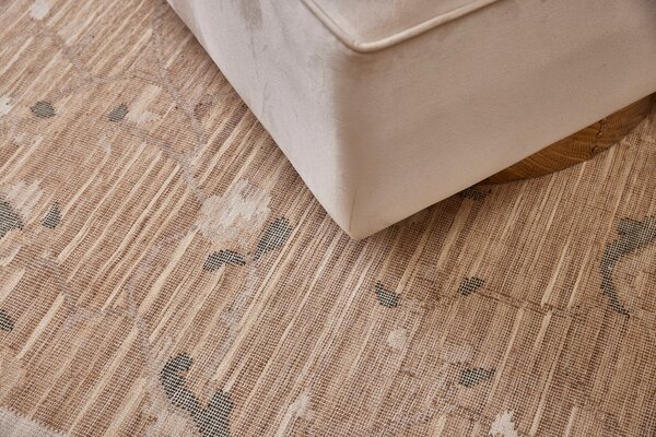 Diamond Carpets India , Ručne viazaný kusový koberec Flora DESP P48 Brown Mix, 80x150, hnedá, chodba / predsieň