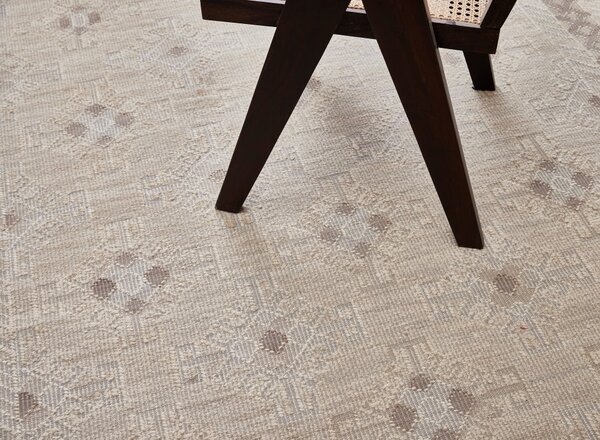Diamond Carpets India , Ručne viazaný kusový koberec Anantara DESP P71 White Mix, 80x150, béžová, obývacia izba