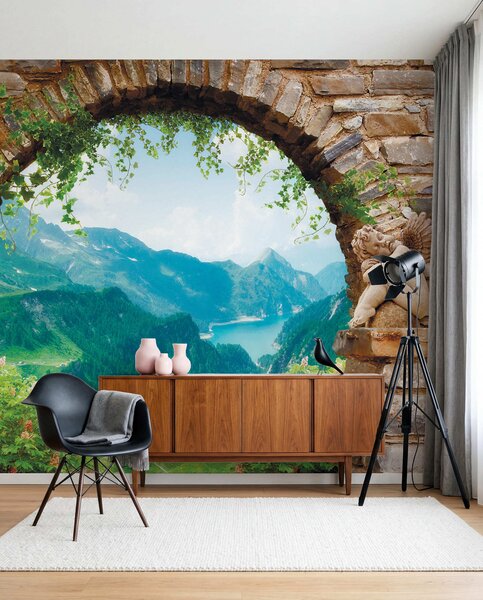 Tapety Oblúk s výhľadom na hory, Fototapety s prírodnými motívmi, u52506 : Uwalls.sk