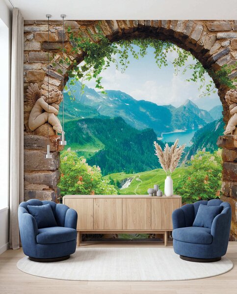 Tapety Oblúk s výhľadom na hory, Fototapety s prírodnými motívmi, u52506 : Uwalls.sk