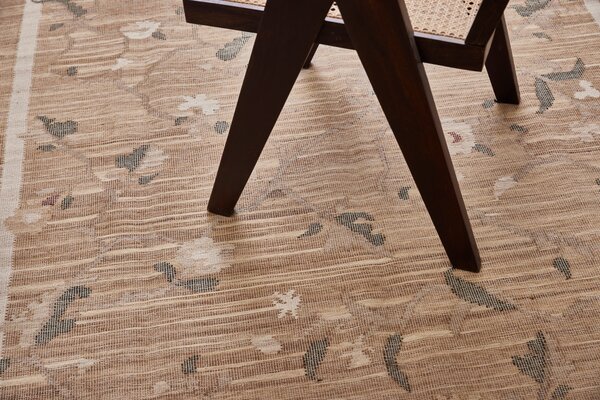 Diamond Carpets India , Ručne viazaný kusový koberec Flora DESP P48 Brown Mix, 80x150, hnedá, chodba / predsieň