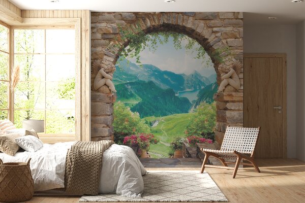 Tapety Oblúk s výhľadom na hory, Fototapety s prírodnými motívmi, u52506 : Uwalls.sk