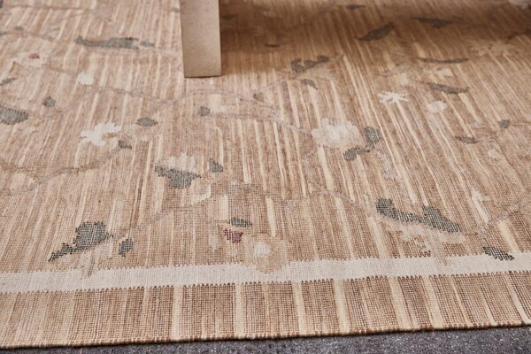 Diamond Carpets India , Ručne viazaný kusový koberec Flora DESP P48 Brown Mix, 80x150, hnedá, chodba / predsieň