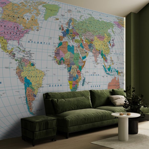 Tapety Svet a teplo, Fototapety mapy sveta, u53652 : Uwalls.sk