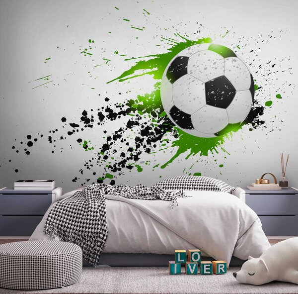Tapety Futbal v zelených škvrnách, Detské fototapety, Fototapety pre chlapcov, u57431 : Uwalls.sk