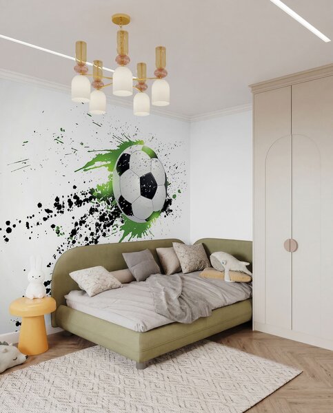 Tapety Futbal v zelených škvrnách, Detské fototapety, Fototapety pre chlapcov, u57431 : Uwalls.sk