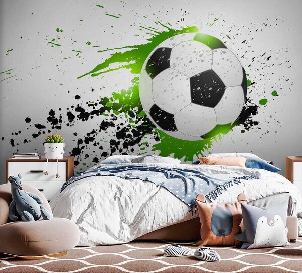 Tapety Futbal v zelených škvrnách, Detské fototapety, Fototapety pre chlapcov, u57431 : Uwalls.sk
