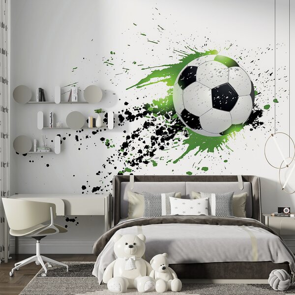 Tapety Futbal v zelených škvrnách, Detské fototapety, Fototapety pre chlapcov, u57431 : Uwalls.sk