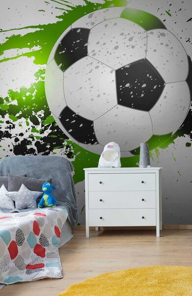 Tapety Futbal v zelených škvrnách, Detské fototapety, Fototapety pre chlapcov, u57431 : Uwalls.sk