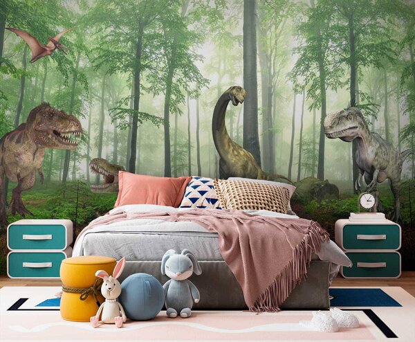 Tapety Dinosaury v divočine, Detské fototapety, Fototapety pre chlapcov, u60039 : Uwalls.sk