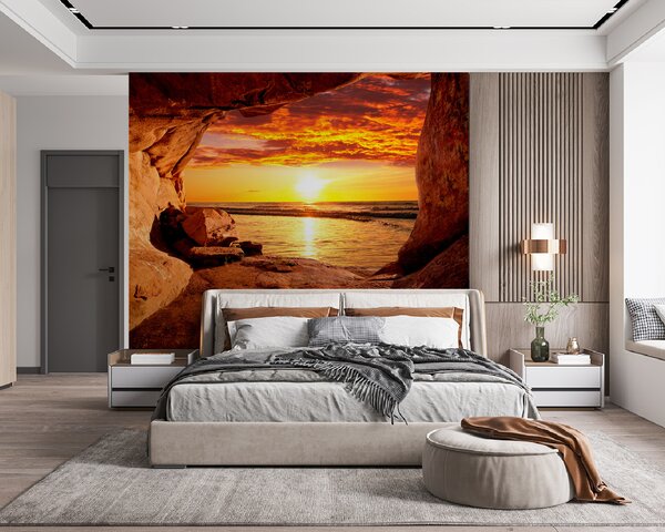 Tapety Západ slnka medzi skalami, Fototapety s prírodnými motívmi, u60242 : Uwalls.sk