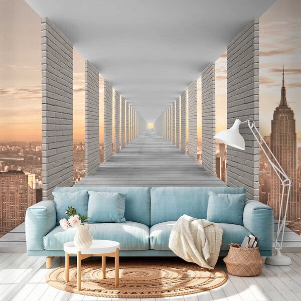 Tapety Tunel s výhľadom na New York, Fototapety rozširujúce sa priestory, u59788 : Uwalls.sk