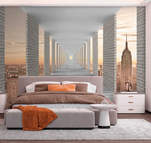 Tapety Tunel s výhľadom na New York, Fototapety rozširujúce sa priestory, u59788 : Uwalls.sk