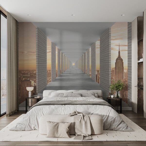Tapety Tunel s výhľadom na New York, Fototapety rozširujúce sa priestory, u59788 : Uwalls.sk