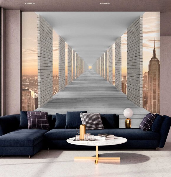 Tapety Tunel s výhľadom na New York, Fototapety rozširujúce sa priestory, u59788 : Uwalls.sk